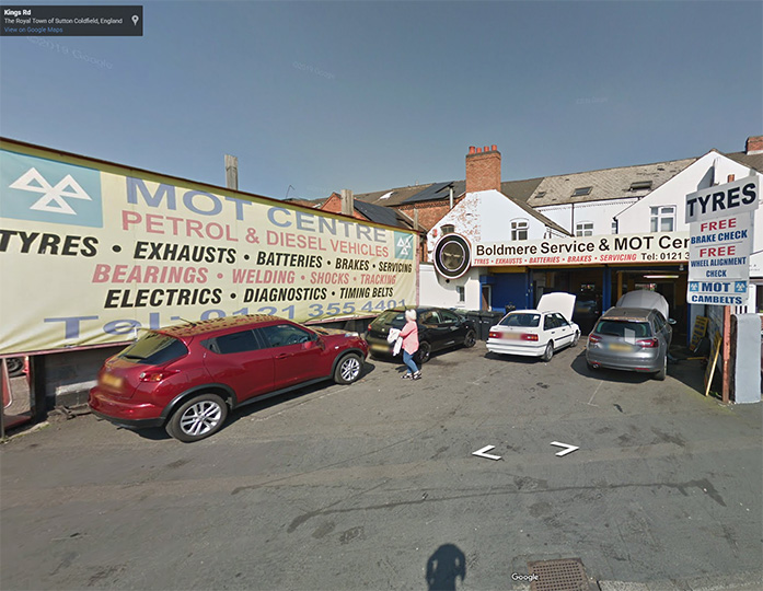 Turning for Boldmere Service Centre